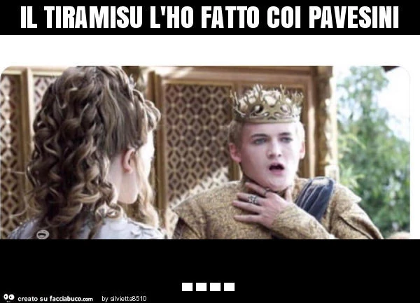 Il tiramisu l'ho fatto coi pavesini