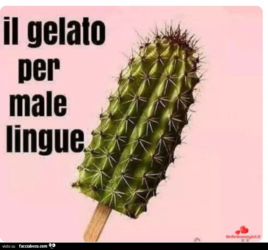 Il gelato per male lingue
