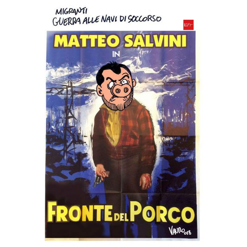 Matteo Salvini in Fronte del Porco
