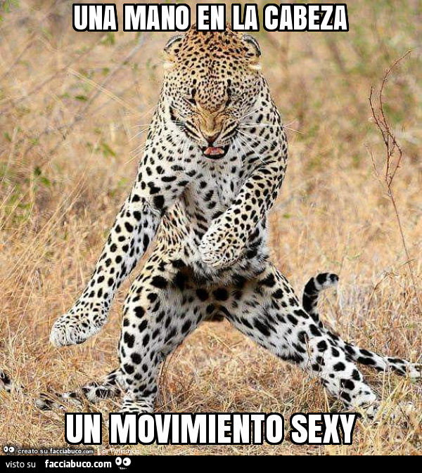 Una mano en la cabeza un movimiento sexy