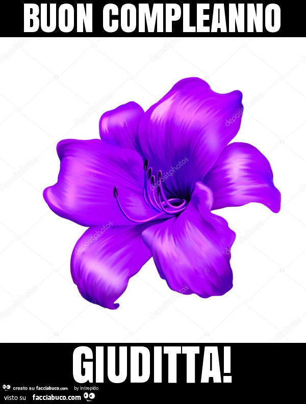 Buon compleanno giuditta