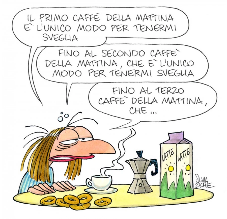 Il primo caffè della mattina è l'unico modo per tenermi sveglia
