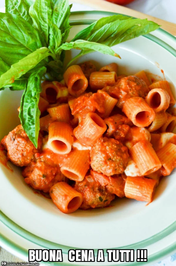 Buona cena a tutti