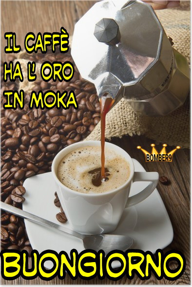 Il caffè ha l'oro in moka Buongiorno