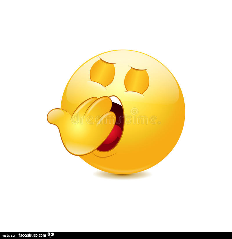 Emoji che sbadiglia