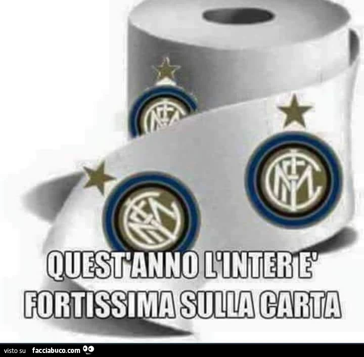 Quest'anno l'inter è fortissima sulla carta