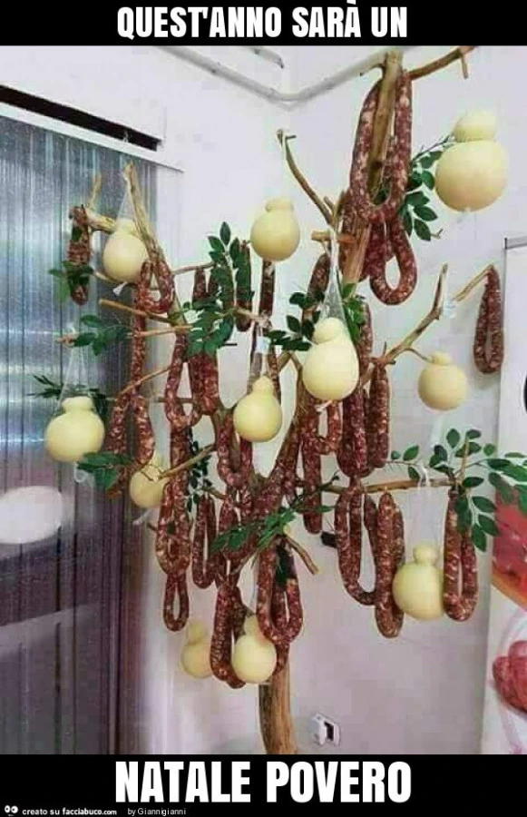 Quest'anno sarà un natale povero