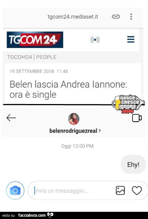 Belen lascia andrea iannone: ora è single. Ehy