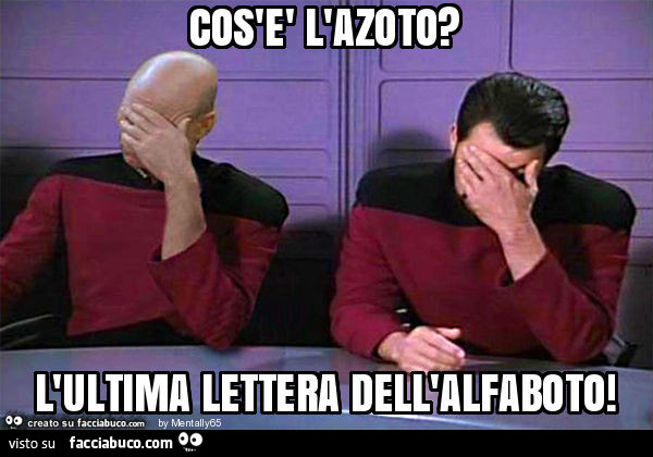 Cos'è l'azoto? L'ultima lettera dell'alfaboto