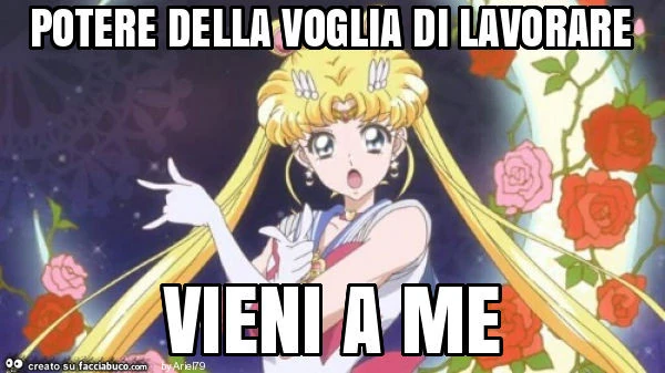 Potere della voglia di lavorare vieni a me