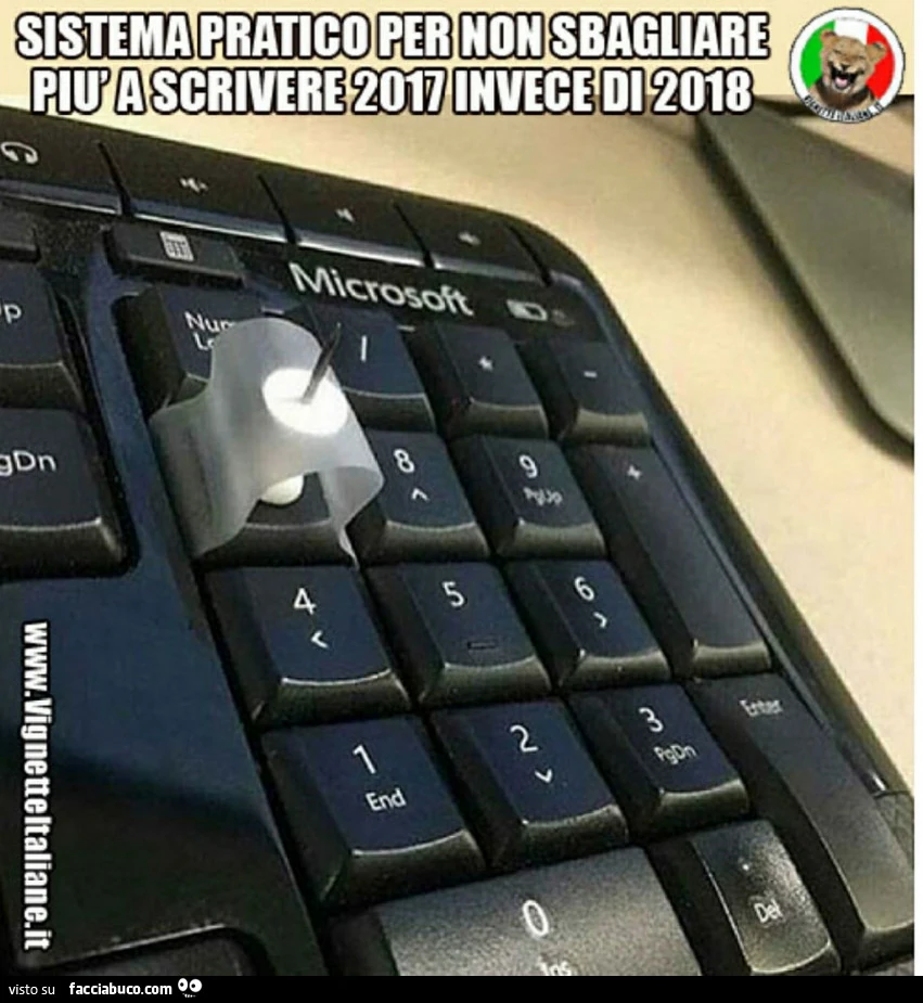 Sistema pratico per non sbagliare più a scrivere 2017 invece di 2018