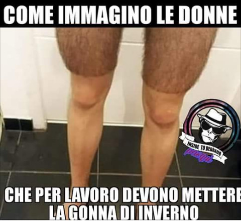 Come immagino le donne che per lavoro devono mettere la gonna di inverno