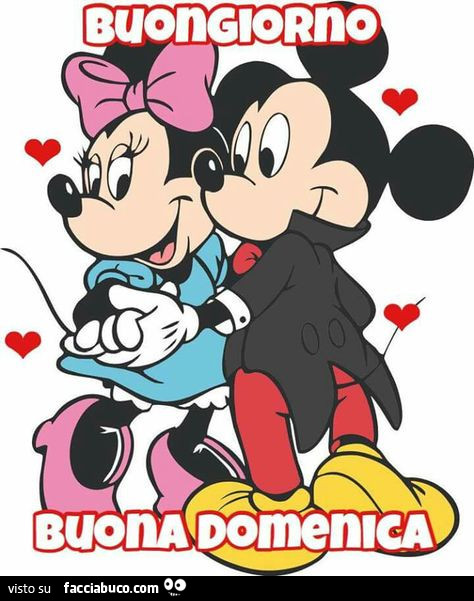 Buongiorno e buona domenica da topolino e minny