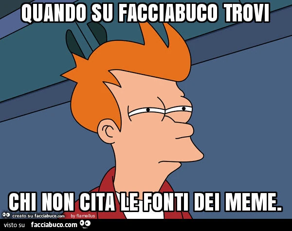 Quando su facciabuco trovi chi non cita le fonti dei meme