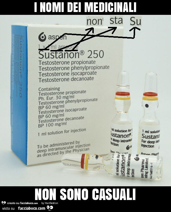 I nomi dei medicinali non sono casuali