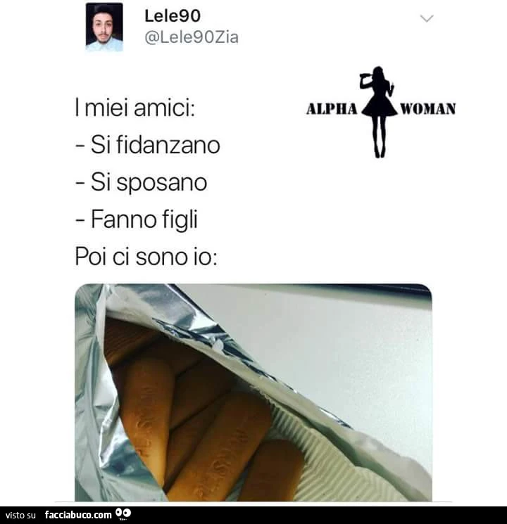 I miei amici: si fidanzano, si sposano, fanno figli, poi ci sono io&hellip; biscotti plasmon