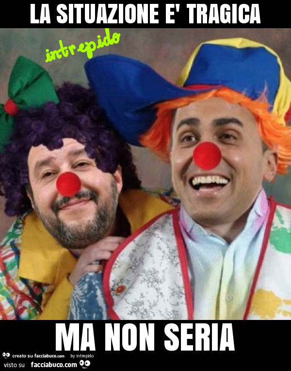 La situazione è tragica ma non seria