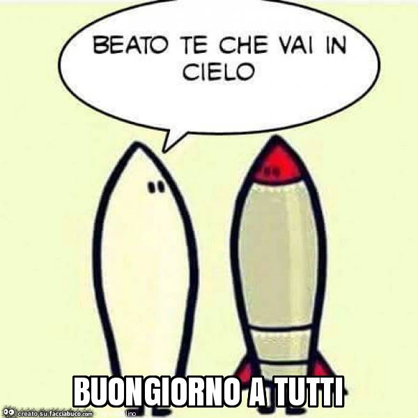 Buongiorno a tutti