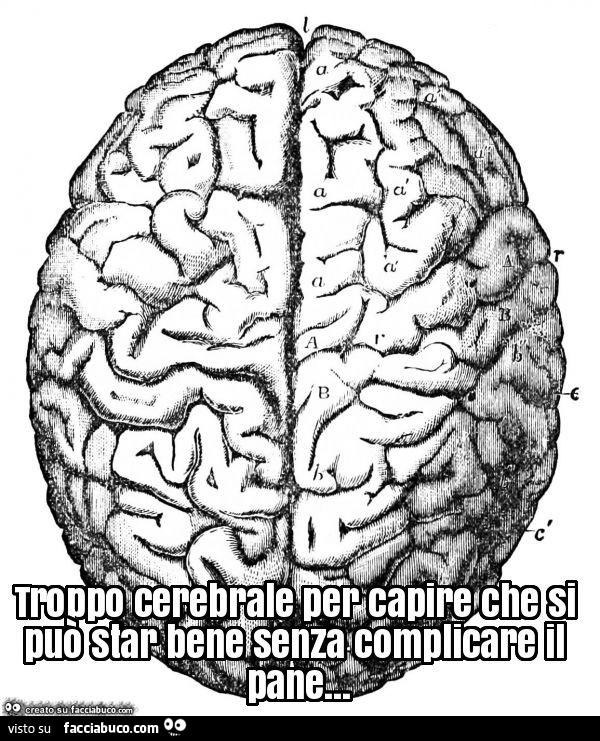 Troppo cerebrale per capire che si può star bene senza complicare il pane