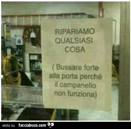 Cartello visita oculistica scopando poco si diventa improvvisamente miopi