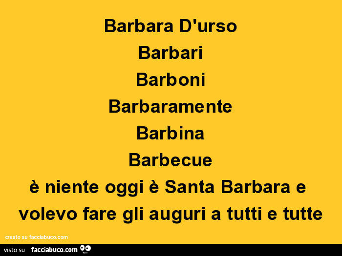 Barbara D Urso Barboni Barbari Barbaramente Barbina Barbecue E Niente Oggi Facciabuco Com