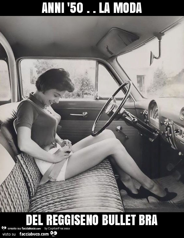 Anni '50. La moda del reggiseno bullet bra
