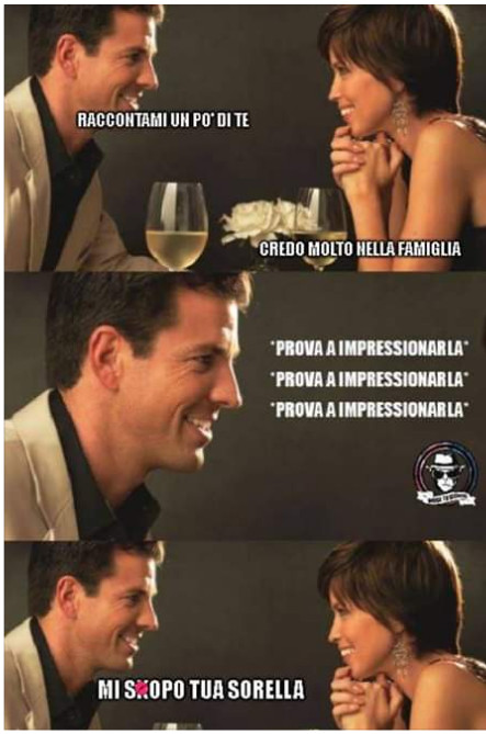 Raccontami un po' di te credo molto nella famiglia mi scopo tua sorella