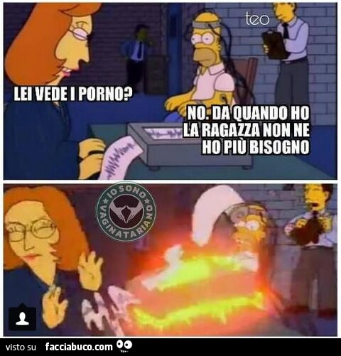 Lei vede i porno? No. Da quando ho la ragazza non ne ho piú bisogno
