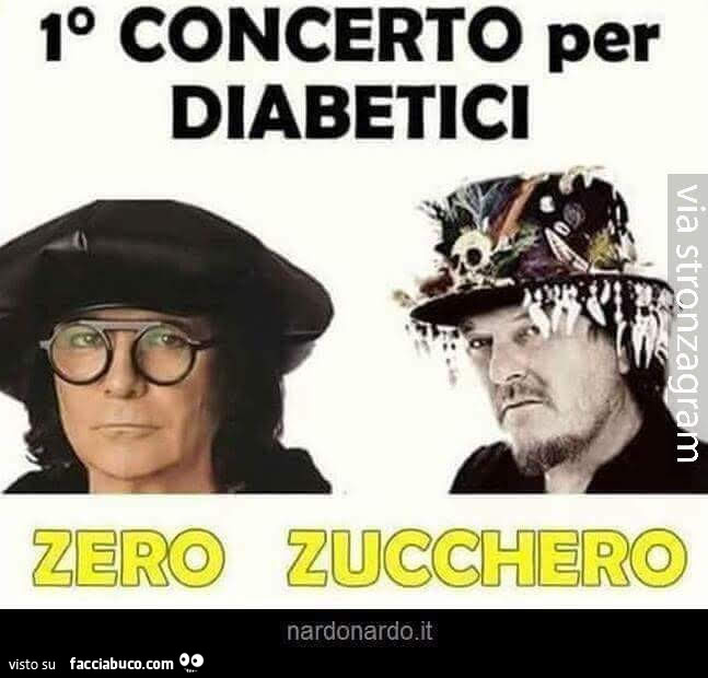 Primo concerto per diabetici. Zero Zucchero
