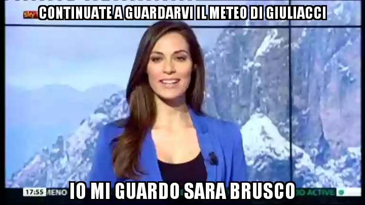 Meteo, giuliacci, sara brusco