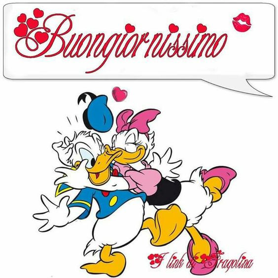 Paperino e paperina: buongiornissimo