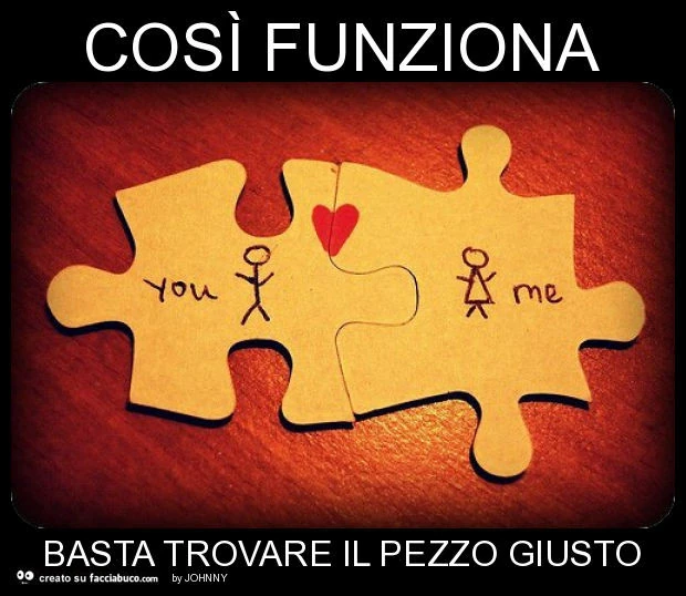 Così funziona basta trovare il pezzo giusto